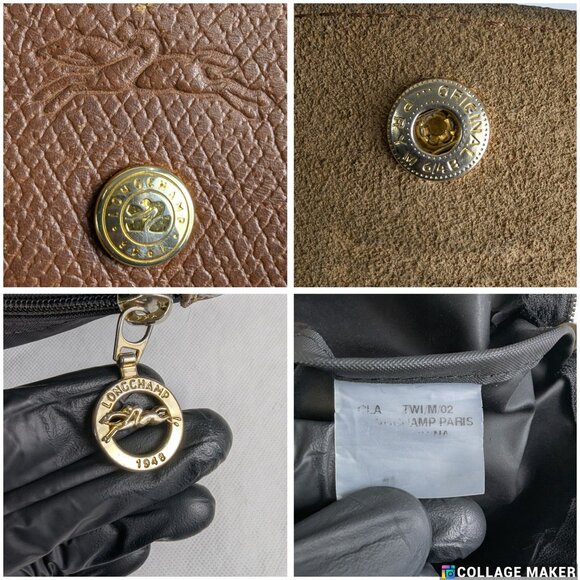 Longchamp Paris Le Pliage Tote – Preowned Nylon Black Bag, Fast Ship! - Picture 5 of 16